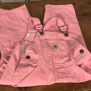 Pink Carhartt overalls